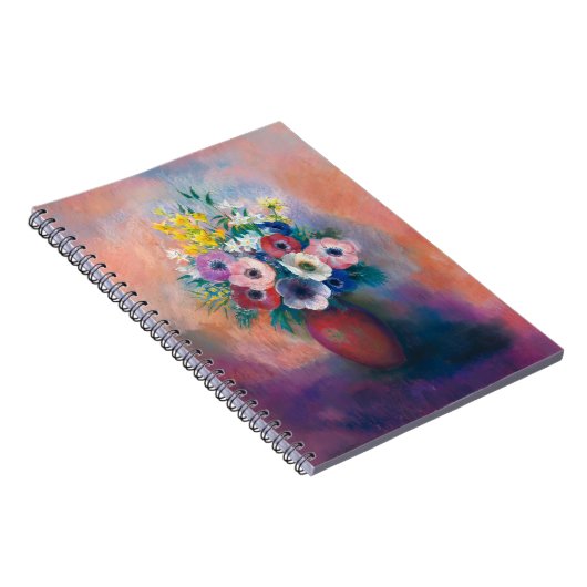 Vase D'anémones | Odilon Redon Notizblock (Rechte Seite)