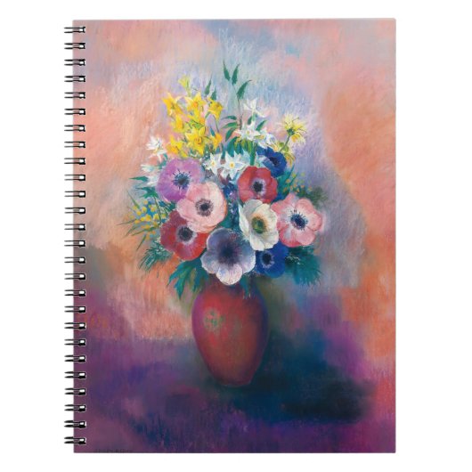 Vase D'anémones | Odilon Redon Notizblock (Vorderseite)