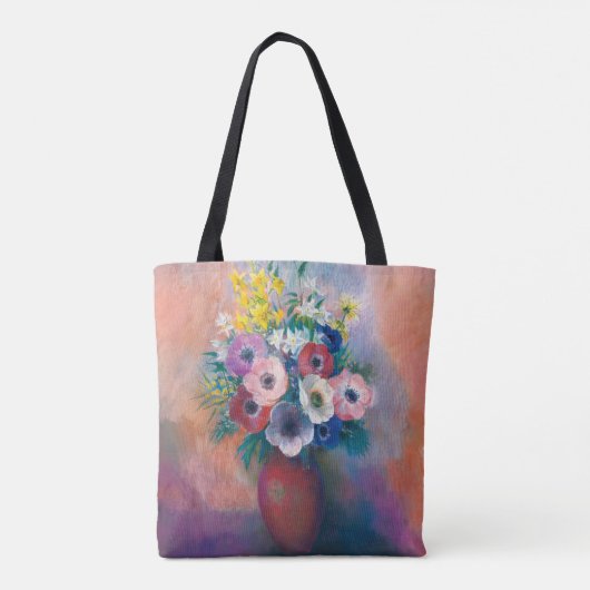 Vase D'anémones | Odilon Redon Tasche (Rückseite)