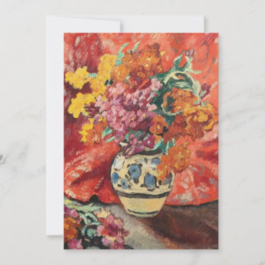 Vase de Fleurs à la Draperie Rouge | Louis Valtat (Vorderseite)