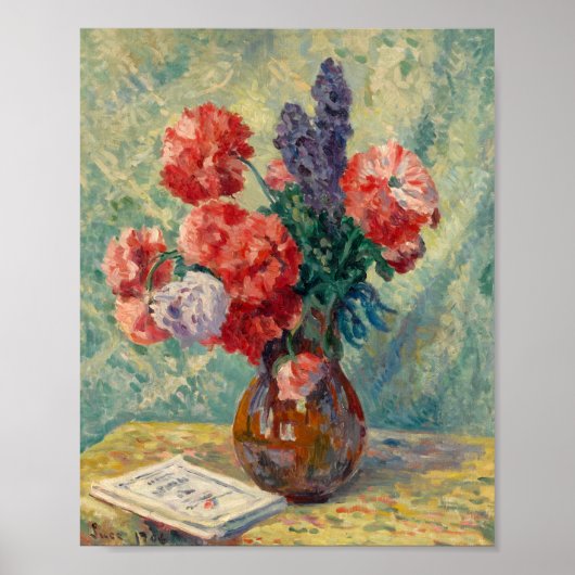 Vase de Fleurs | Maximilien Luce Poster (Vorne)