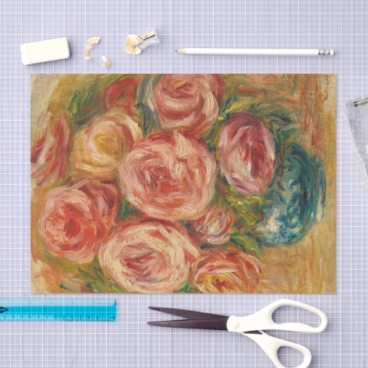 Vase de Rose von Renoir Seidenpapier (Handwerk)