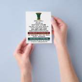 Vase dekorieren, Keramik lagern, Potter-Werbung Flyer (Gruppe)