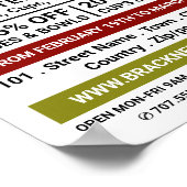 Vase dekorieren, Keramik lagern, Potter-Werbung Poster (Ecke)