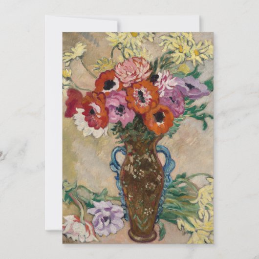 Vase dekoriert mit Anemonen | Louis Valtat (Vorderseite)