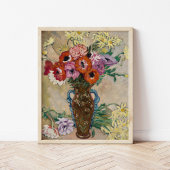 Vase dekoriert mit Anemonen | Louis Valtat Poster