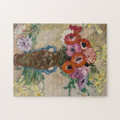 Vase dekoriert mit Anemonen | Louis Valtat Puzzle (Horizontal)