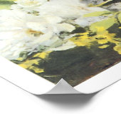 Vase der Blume, 1886 Pierre-Auguste Renoir Poster (Ecke)