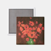 Vase der Blume 2 Magnet (Vorderseite/Rückseite)
