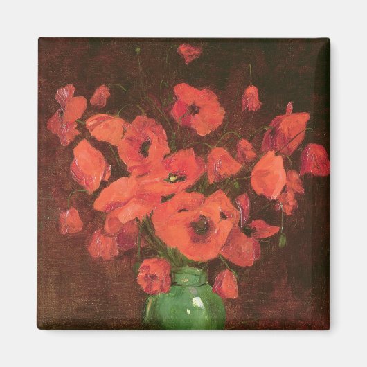 Vase der Blume 2 Magnet (Vorne)