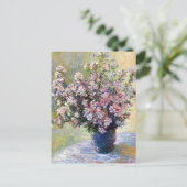 Vase der Blume Claude Monet Postkarte (Stehend Vorderseite)