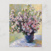 Vase der Blume Claude Monet Postkarte (Vorderseite)