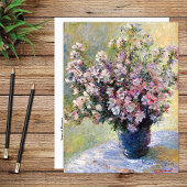 Vase der Blume Claude Monet Postkarte