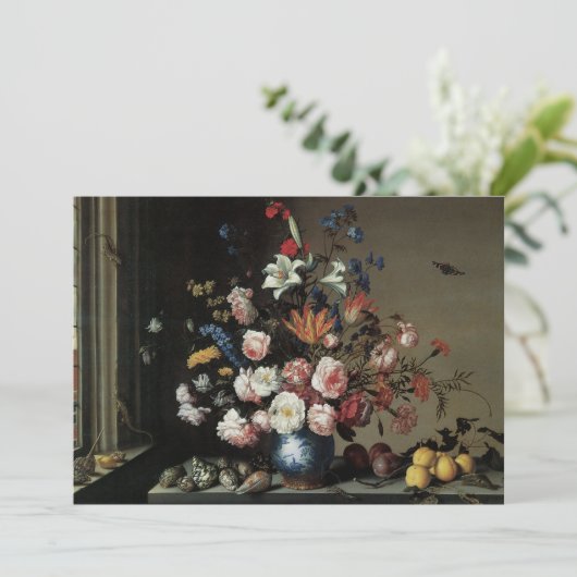 Vase der Blume durch ein Fenster, Balthasar van de (Stehend Vorderseite)