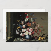 Vase der Blume durch ein Fenster, Balthasar van de (Vorne/Hinten)