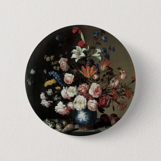 Vase der Blume durch ein Fenster, Balthasar van de Button (Vorderseite)