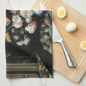 Vase der Blume durch ein Fenster, Balthasar van de Geschirrtuch (Viertel Falte)