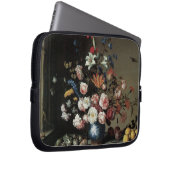 Vase der Blume durch ein Fenster, Balthasar van de Laptopschutzhülle (Vorne Rechts)