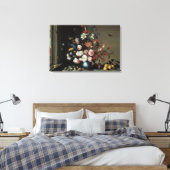 Vase der Blume durch ein Fenster, Balthasar van de Leinwanddruck (Insitu (Schlafzimmer))