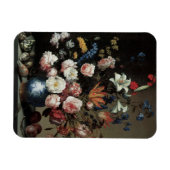 Vase der Blume durch ein Fenster, Balthasar van de Magnet (Horizontal)