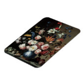 Vase der Blume durch ein Fenster, Balthasar van de Magnet (Linke Seite)