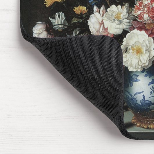 Vase der Blume durch ein Fenster, Balthasar van de Mousepad (Ecke)