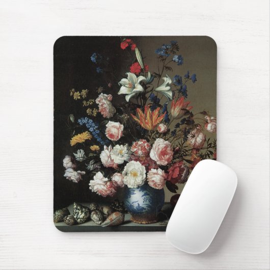 Vase der Blume durch ein Fenster, Balthasar van de Mousepad (Mit Mouse)