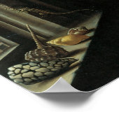 Vase der Blume durch ein Fenster, Balthasar van de Poster (Ecke)