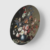 Vase der Blume durch ein Fenster, Balthasar van de Runde Wanduhr (Winkel)