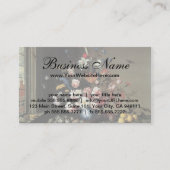 Vase der Blume durch ein Fenster, Balthasar van de Visitenkarte (Vorderseite)