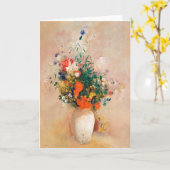 Vase der Blume durch Redon Post-Impressionist Karte (Gelbe Blume)