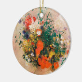 Vase der Blume durch Redon Post-Impressionist Keramik Ornament (Links)