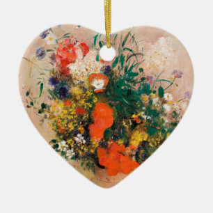 Vase der Blume durch Redon Post-Impressionist Keramik Ornament