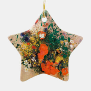 Vase der Blume durch Redon Post-Impressionist Keramik Ornament