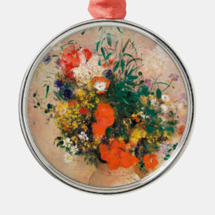 Vase der Blume durch Redon Post-Impressionist Ornament Aus Metall