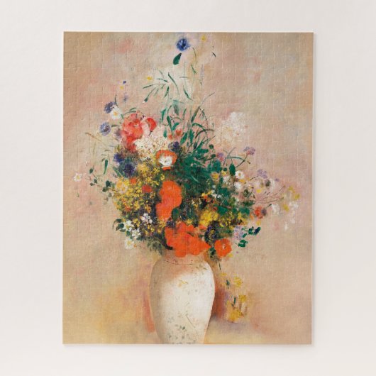 Vase der Blume durch Redon Post-Impressionist Puzzle (Vertikal)