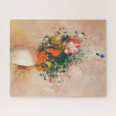 Vase der Blume durch Redon Post-Impressionist Puzzle (Horizontal)