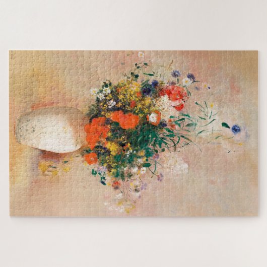 Vase der Blume durch Redon Post-Impressionist Puzzle (Horizontal)