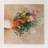Vase der Blume durch Redon Post-Impressionist Puzzle (Horizontal)
