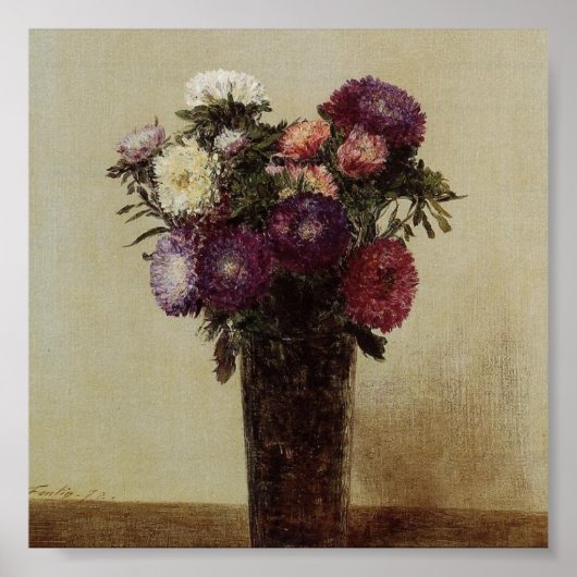 Vase der Blume Fantin-Latour-Poster Poster (Vorne)