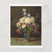Vase der Blume, George Cochran Lambdin Postkarte (Vorderseite)
