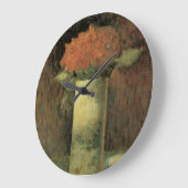 Vase der Blume Große Wanduhr (Winkel)