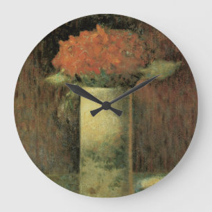 Vase der Blume Große Wanduhr