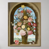Vase der Blume in einem Fenster, c.1618 Poster (Vorne)