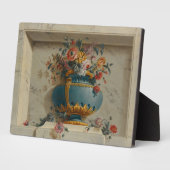 Vase der Blume in einer Nische Fotoplatte (Seite)
