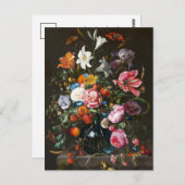 Vase der Blume | Jan Davidsz de Heem Postkarte (Vorne/Hinten)