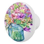 Vase der Blume Keramik Schubknöpfe Keramikknauf (Rechts)