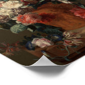 Vase der Blume Klassische Malerei Poster (Ecke)