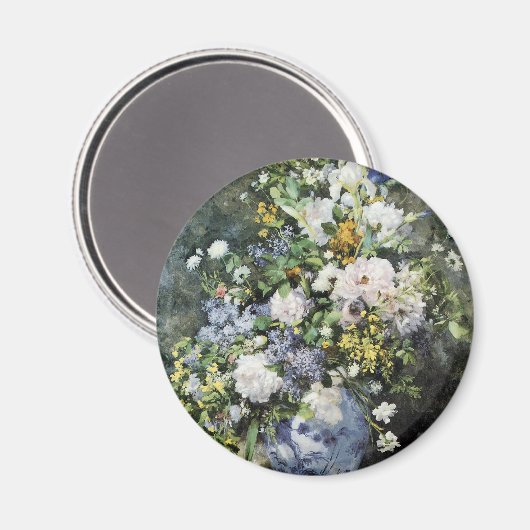 Vase der Blume Magnet (Vorderseite/Rückseite)