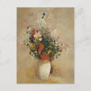 Vase der Blume, Odilon Redon Fine Art Postkarte